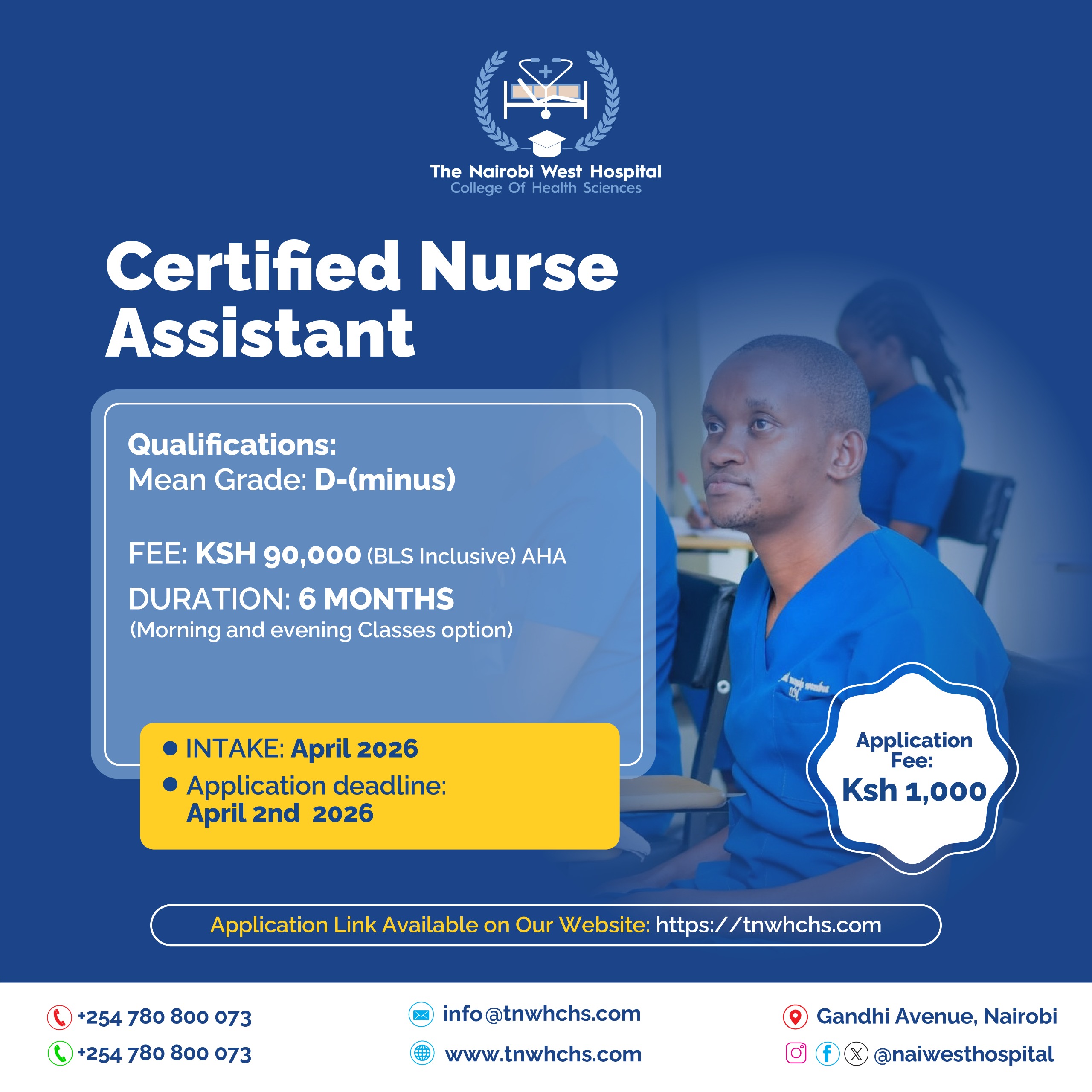 BROCHURE FOR CERTIFIED NURSE ASSISTANT (CNA)