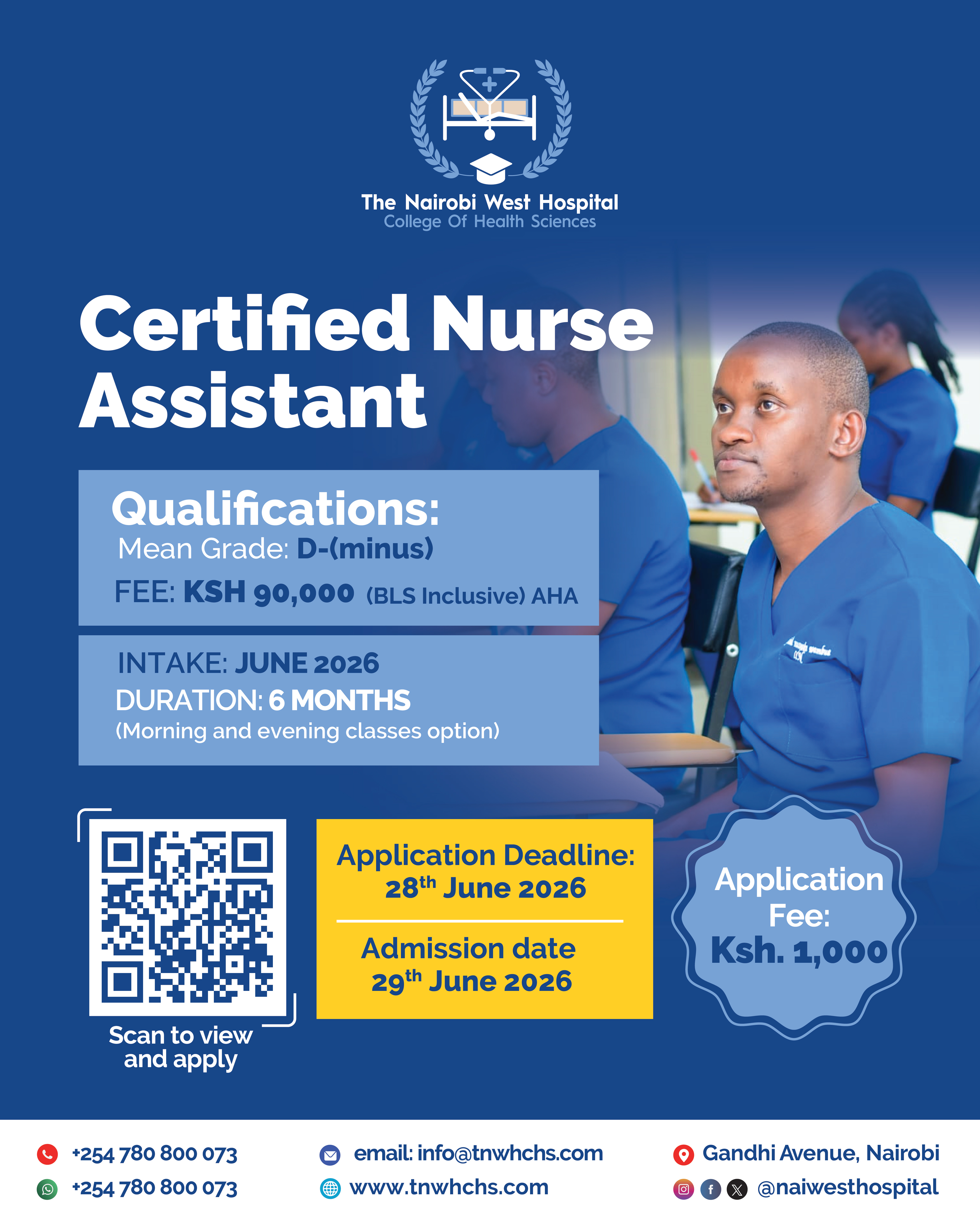 BROCHURE FOR CERTIFIED NURSE ASSISTANT (CNA)